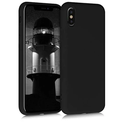 Afbeelding van kwmobile telefoonhoesje geschikt voor Apple iPhone X Hoesje smartphone Back cover in zwart