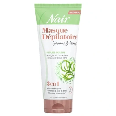 Afbeelding van NAIR Ontharingscrème voor benen Sublieme Rituel, 100% natuurlijke klei en groene algenextract, 3 in 1 formule, 180 ml