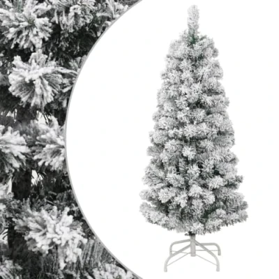 Afbeelding van Kunstkerstboom met scharnieren en sneeuw 120 cm