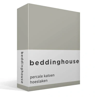 Afbeelding van Beddinghouse Percale Hoeslaken Zand 180 x 210/220