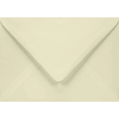 Afbeelding van Netuno 50 ivoorkleurige enveloppen B6 125 x 175 mm 120 g Aster Smooth Ivoor met puntige klep elegante van hoge kwaliteit voor wenskaarten uitnodigingen bruiloft doop verjaardagen