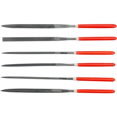Afbeelding van YATO YT 6161 Vijlenset 160, 75 6 Halfronde vijl, Driekantige Vierkante ronde vijl