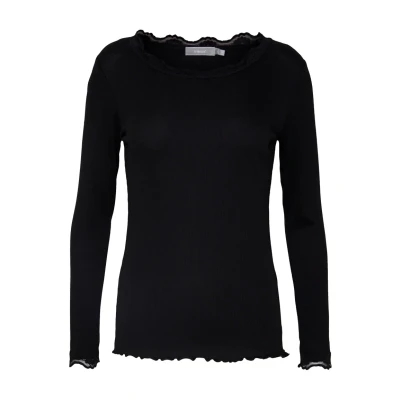 Afbeelding van Fransa Frhizamond Longsleeve, Dames, Maat: Small, Black