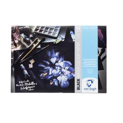 Afbeelding van Van Gogh aquarel papier zwart FSC mix A4 360 gram