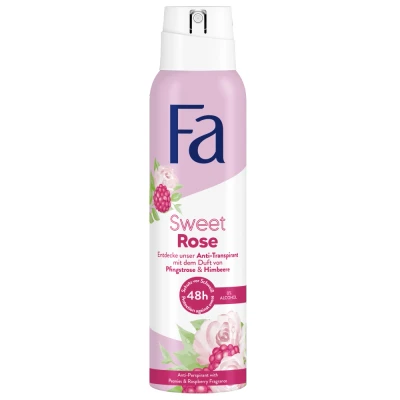 Afbeelding van 6x Fa Deodorant Sweet Rose 150 ml