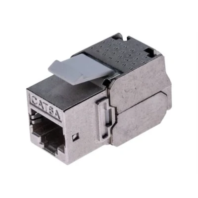 Afbeelding van Dexlan CAT.6A RJ 45 Keystone Module Delta gecertificeerd, Server accessoires, Grijs