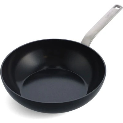 Afbeelding van Greenpan Evolution Eco Wokpan met Keramische Antikleeflaag en Deksel PFAS vrij Ø 28cm