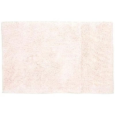 Afbeelding van MSV Badkamerkleedje/badmat voor op de vloer lichtroze 45 x 70 cm polyester/katoen