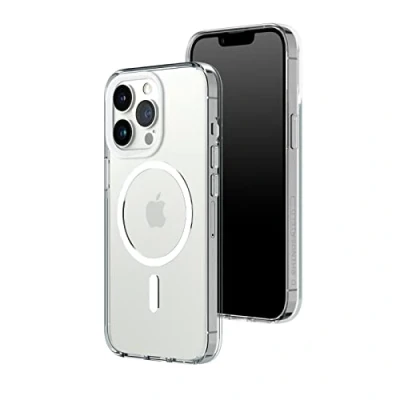 Afbeelding van RHINOSHIELD Transparante hoes compatibel met Magsafe voor [iPhone 13 Pro] Superieure magnetische sterkte, hoge transparantie en vergeelt niet. Aanpasbaar White Contour fotolenzen