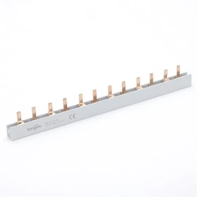 Afbeelding van Btkigl Koperen Verzamelstang voor verdeelkast Stroomonderbreker TYPE PIN Connector MCB Schakelaar Collectiestang Kam terminals 1P/2P/3P/4P/DPN (2P)