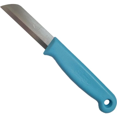 Afbeelding van Solingen Schilmesje RVS Glad 16 cm met &quot;Blade Cover&quot; Blauw