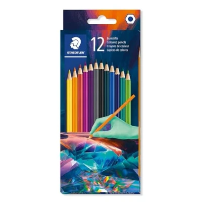 Afbeelding van Staedtler 175C12E2 1 kleurpotloden, zeshoekig, kartonnen etui met 12 trendy editie 2, versie 1, 175 stuks