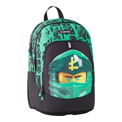 Afbeelding van LEGO Ninjago Schoolrugzak, rond, uniseks, kinderen, Groen