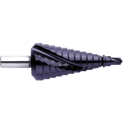 Afbeelding van Exact 796 / 07023 HSS Getrapte boor 6 30 mm TiAIN Gezamenlijke lengte 98 3 vlakken schacht 1 stuk(s)
