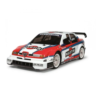 Afbeelding van Tamiya 1/10 Alfa Romeo 155 V6 TI Martini met certificaat 4WD (TT 02) bouwdoos