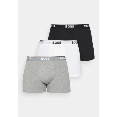Afbeelding van HUGO BOSS heren Boxershorts met logoband in 3 pack de kleur Gebroken wit, maat: S