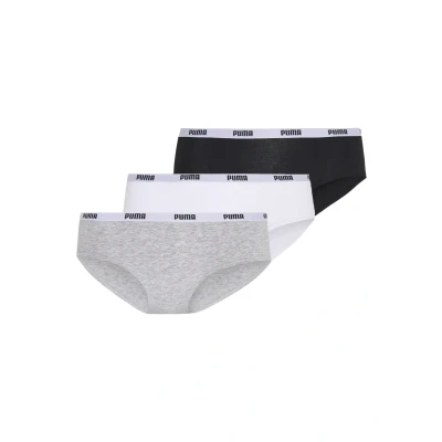 Afbeelding van 3 x Puma Hipster Zwart/Wit/Grijs maat S