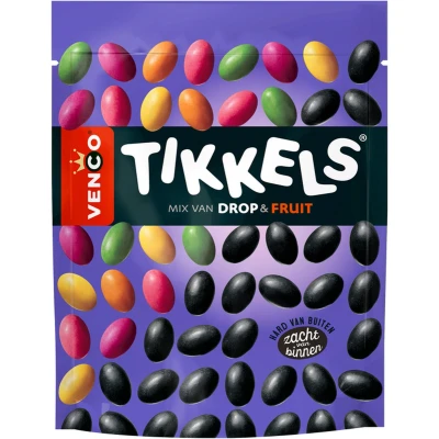 Afbeelding van Venco Tikkels Drop&amp;Fruit 10x235g