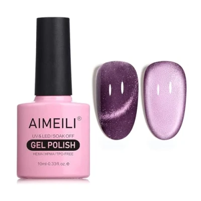 Afbeelding van AIMEILI 10 ml nagellak, magnetisch, gel, Cat&#039;s Eye UV, LED, manicure, pedicure, eenvoudig aan te brengen, 738