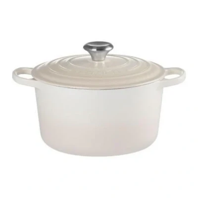 Afbeelding van Le Creuset Braad / Stoofpan Signature Rond Hoog 24cm/5,0l Meringue Gietijzer