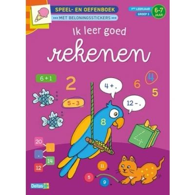 Afbeelding van Speel en oefenboek met beloningsstickers Ik leer goed rekenen 6 7 jaar