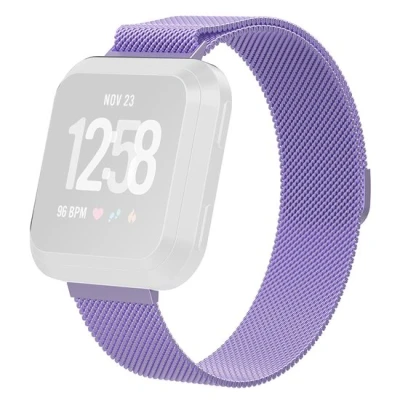 Afbeelding van Fitbit Versa 1 / 2 &amp; Lite milanese bandje Maat: Small Lila