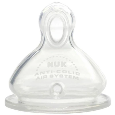 Image de NUK Tetines en Silicone Lot de 2 0 6m Moyen trou