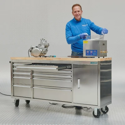 Afbeelding van Mobiele werkbank RVS