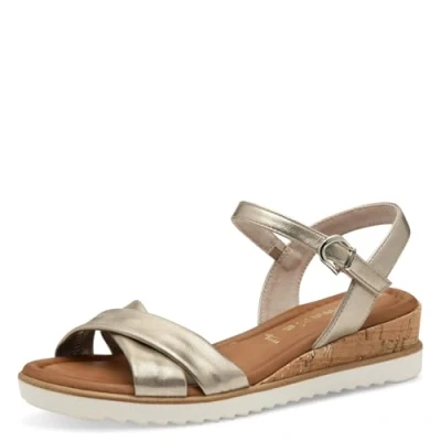Afbeelding van Tamaris Sandales compensées pour femme 1 28106 42 Or clair 36 EU, clair., EU