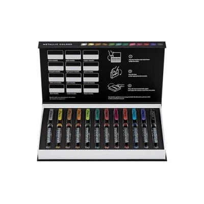 Afbeelding van Karin Realbrush Metallic Set 12 stuks