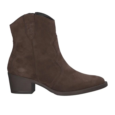 Afbeelding van Tamaris Cowboy/Bikerlaarsjes, Dames, Maat: 41, Mocca Schoenen
