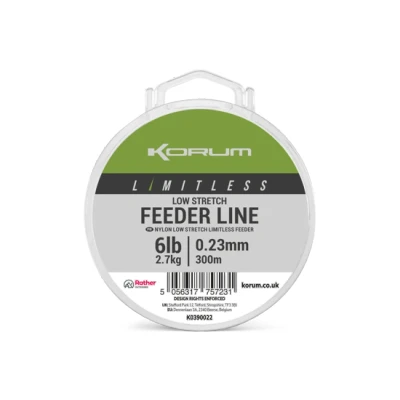 Afbeelding van Korum Limitless Leeder Line 300m Maat : 0.30mm 12lb 5.4kg