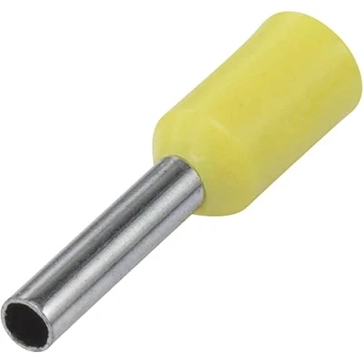 Afbeelding van Vogt Verbindungstechnik 470006 Adereindhulzen 0.25 mm² Deels geïsoleerd Geel 100 stuk(s)