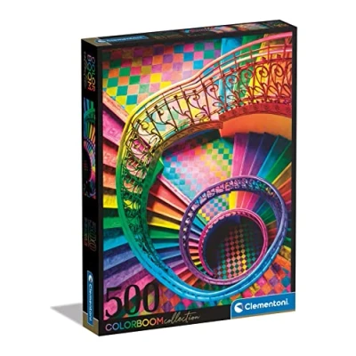 Afbeelding van Clementoni Puzzel 500 Stukjes High Quality Collection Tbd Colorboom Stairs, Voor Volwassenen en Kinderen, 14 99 jaar, 35132