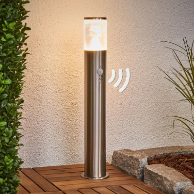 Afbeelding van Lindby Sokkellampen 1licht roestvrij staal, acryl H: 54 cm helder Inclusief lichtbron