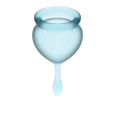 Afbeelding van Satisfyer Feel Good Menstruatie Cup Licht Blauw