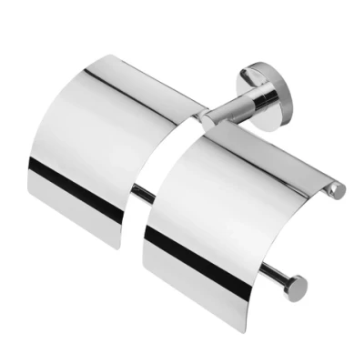 Afbeelding van Geesa Standard Hotel Collection closetrolhouder met klep dubbel