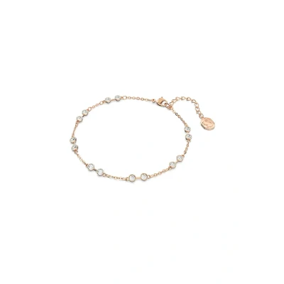 Afbeelding van Swarovski Remix Collection brin, Taille ronde, Blanc, Plaqué or rose