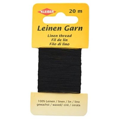 Afbeelding van Kleiber 11,8 x 6,2 0,4 cm, linnen koord, zwart