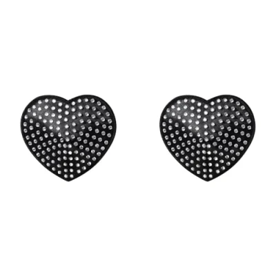 Afbeelding van Obsessive Heart Tepelstickers Met Diamantjes