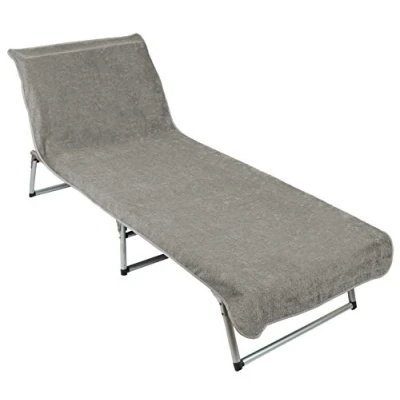 Afbeelding van ZOLLNER Handdoek voor tuinligstoel, katoen, 75 x 215 cm, beige