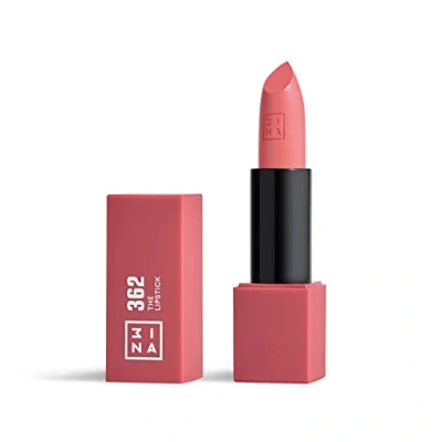 Image de 3INA MAKEUP The Lipstick 362 Rose Mat Nu Rouge à Lèvres avec Vitamin E et Beurre de Karité Couleur Ultra Pigmentée Parfum Vanille Vegan Cruelty Free