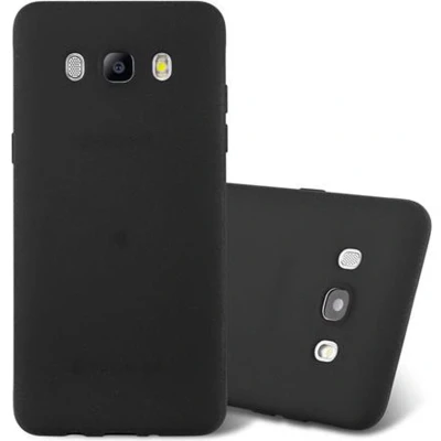 Afbeelding van Cadorabo Hoesje geschikt voor Samsung Galaxy J5 2016 in FROST ZWART Beschermhoes gemaakt van flexibel TPU silicone Case Cover