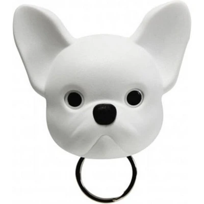 Afbeelding van Frenchy Dog sleutelhouder wit