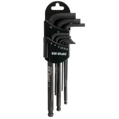 Afbeelding van SW Stahl 04205SB Haakse schroevendraaierset 1,5, 2, 2,5, 3, 4, 5, 6, 8, 10, 1.5, 2.5 Magnetisch Chroom vanadium staal 9