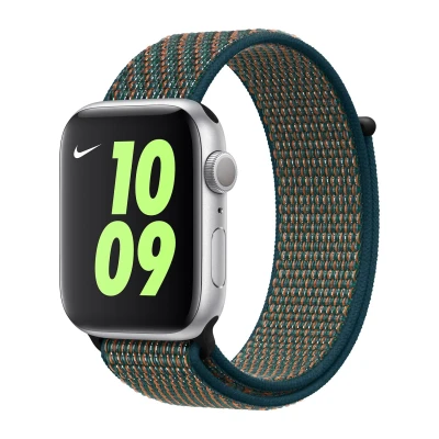 Afbeelding van Apple origineel Nike Sport Loop Watch 38mm / 40mm 41mm Hyper Crismon Neptune Green MXN22ZM/A