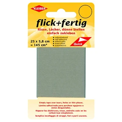 Image de Kleiber 43074 Patch de réparation autocollant en nylon 100% polyamide Blanc 25 x 5,8 0,02 cm (145 cm²)