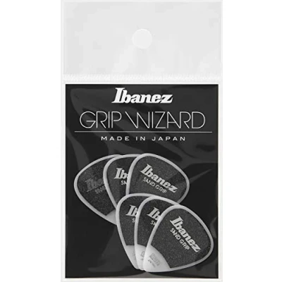 Afbeelding van Ibanez Sand Grip Plectrum Medium 0.80 mm wit 6 pack