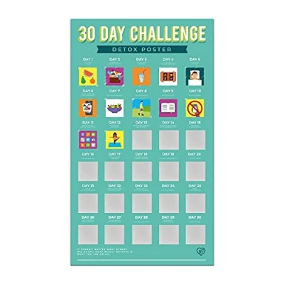Afbeelding van Gift Republic 30 Dagen Uitdaging Poster Fitness Detox