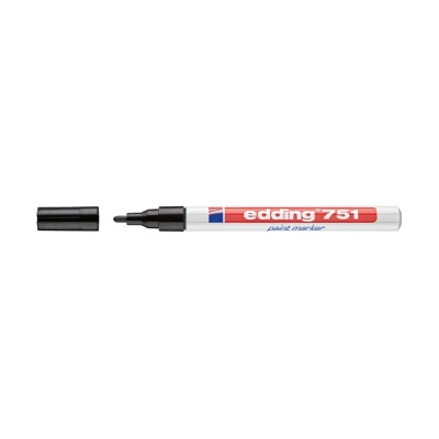Image de edding marqueur peinture 751 paint marker, pointe ogive, Noir